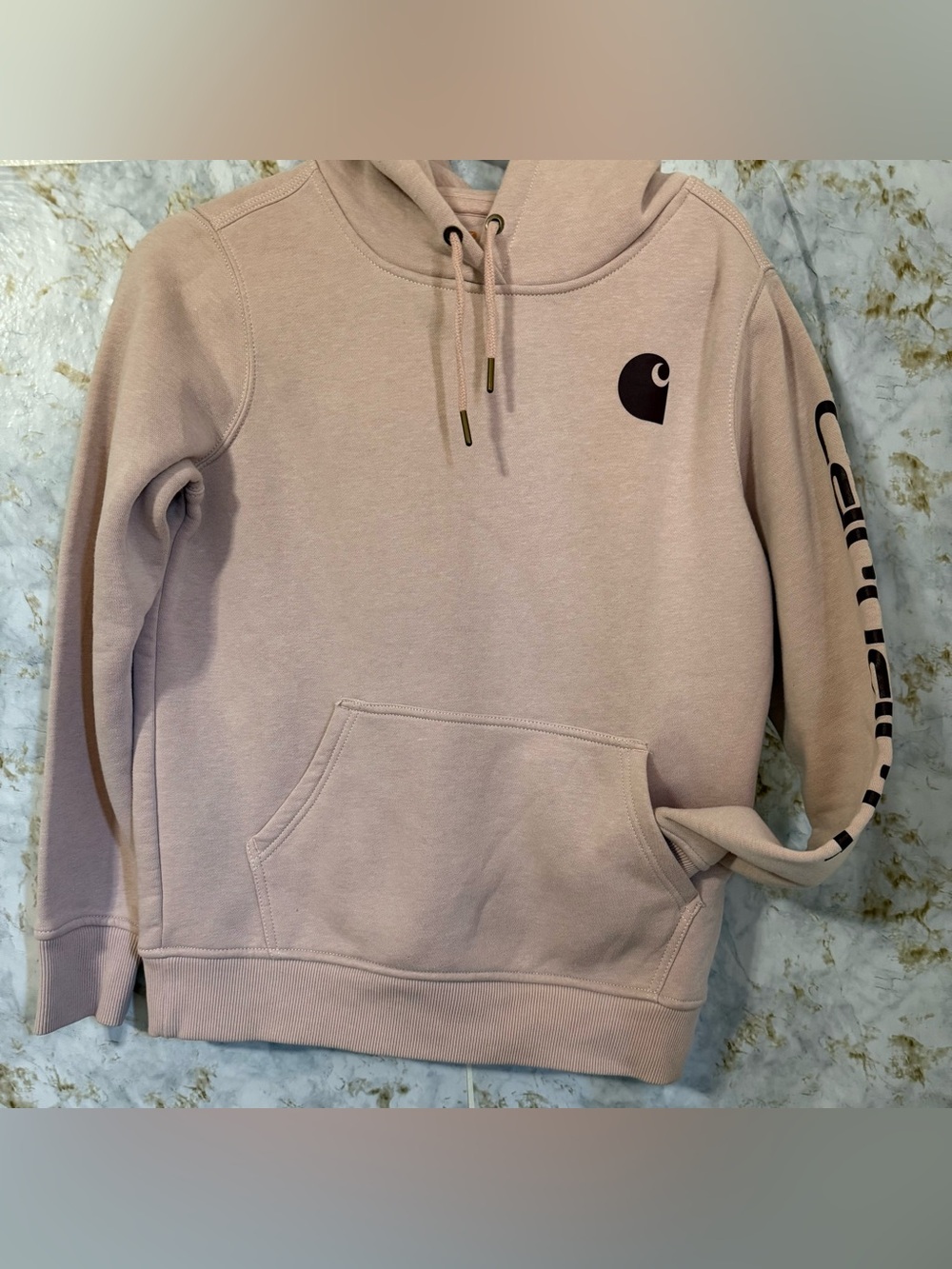 Carhartt Relaxed Fit Hoodie in Light Dusty Pink